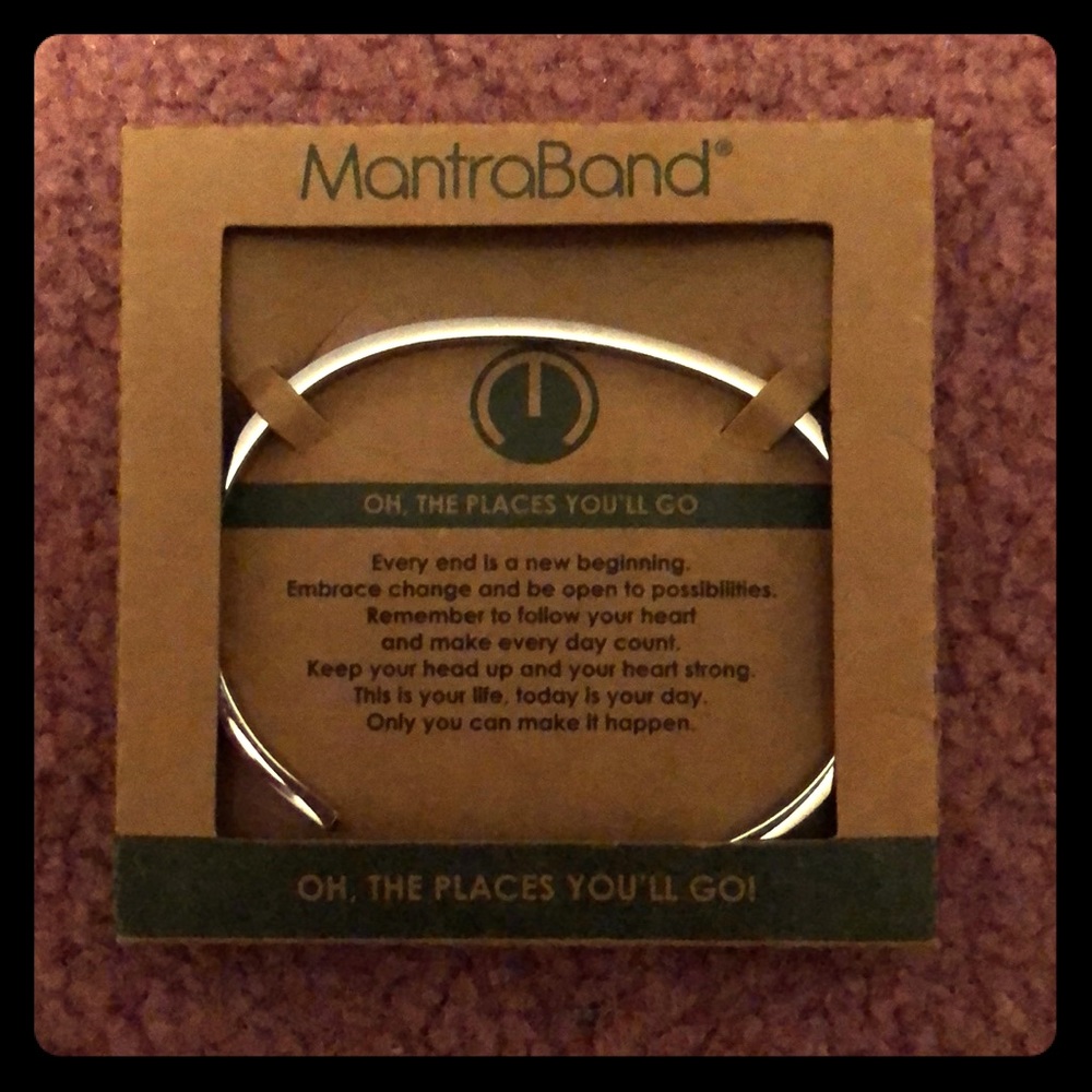 NWT mantraband “oh the places you’ll go”